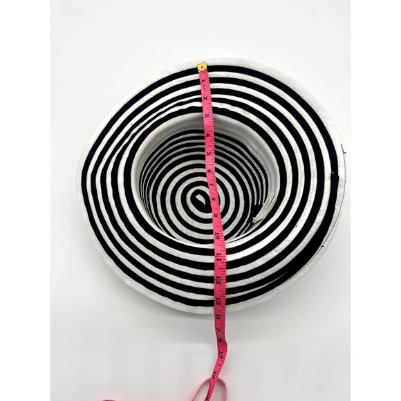 Hats and Caps Black White Floral Sun Hat - Picture 5 of 8